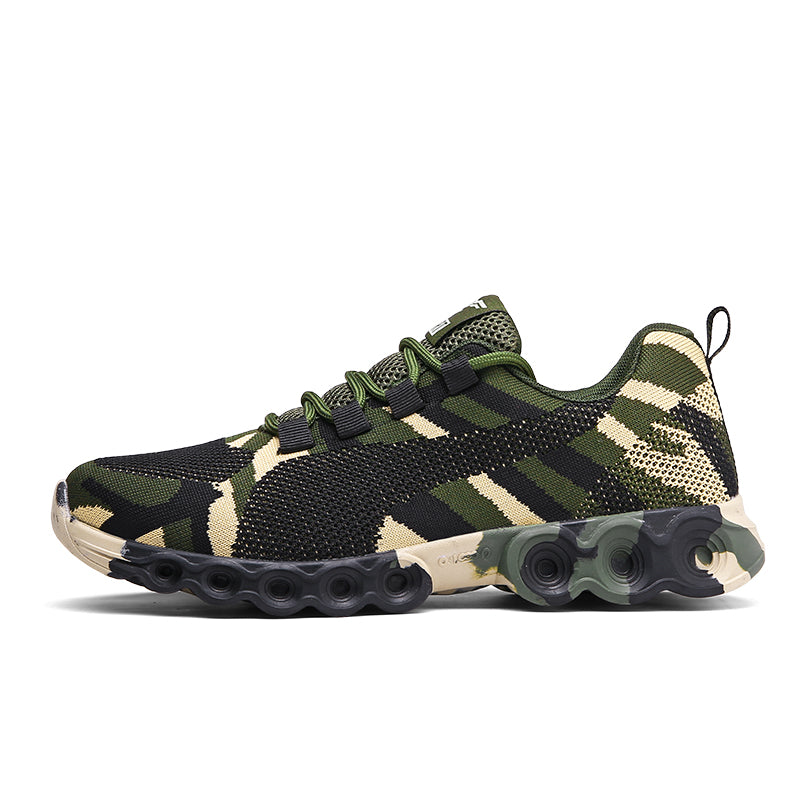 Camouflage ultralight running shoes
