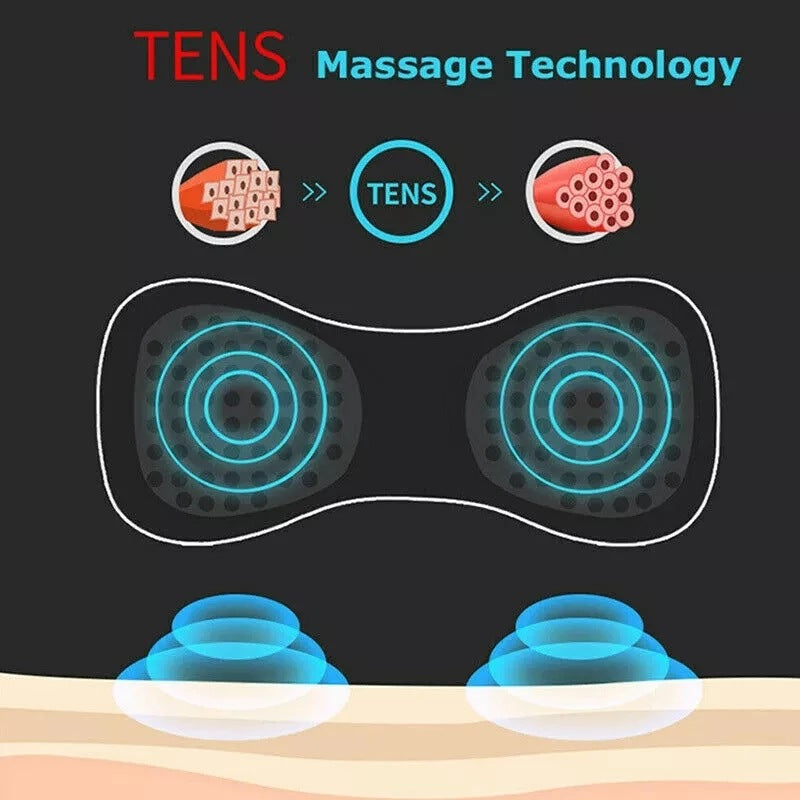 Electric Cervical Vertebra Spine Massager Massage Sticker EMS Pulse Neck Shoulder Whole Body Portable Massage Device